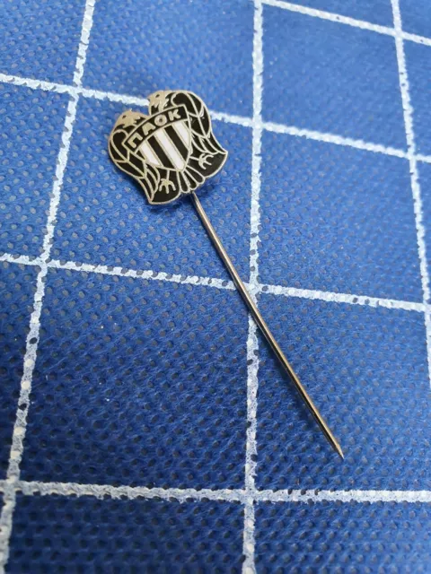 Pin esmalte insignia club de fútbol FC PAOK Tesalónica Salónica Grecia Hellas