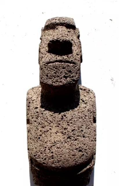 Vintage Tomb Tiki Hawiian Lava Rock Carved God Sculpture Statue Figurine