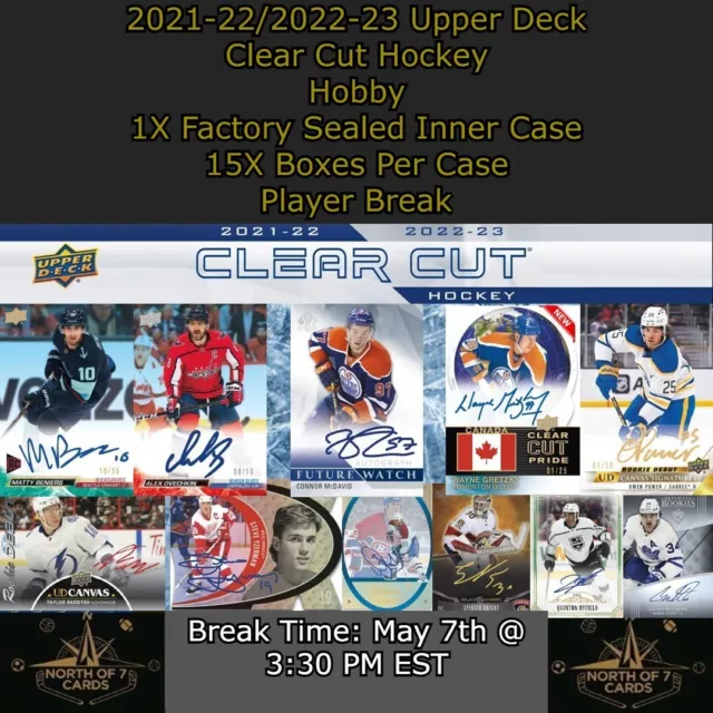 Leon Draisaitl 21-22/22-23 Upper Deck Clear Cut Hockey 1X Inner Case BREAK #7