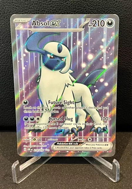 Absol ex 214/197 Obsidian Flames Ultra Rare Full Art Pokemon Card NM/M