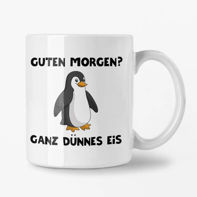 Ganz dünnes Eis | lustig | Morgenmuffel Spruch - Kaffeetasse / Geschenk