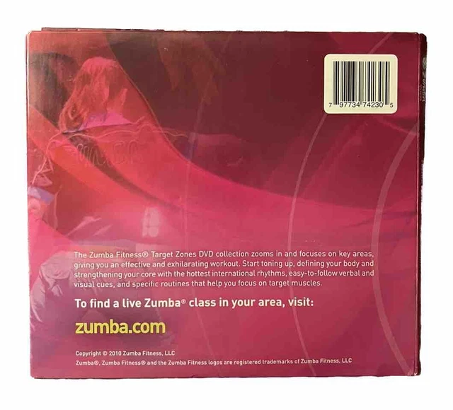 3 DVDS ZUMBA Fitness Target Zones Abs Legs / Cardio Glutes / Arms