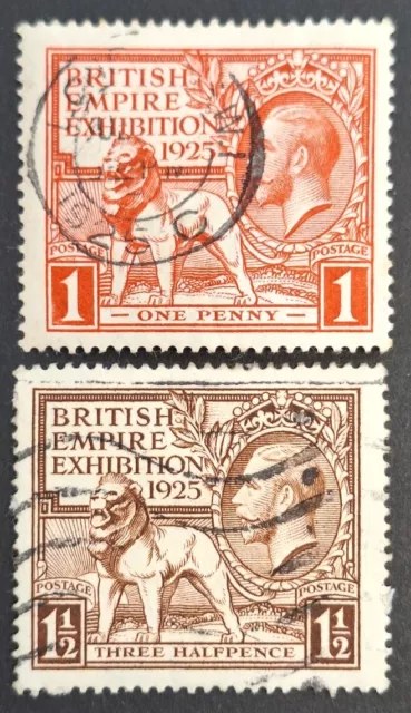 Gt.Britain 1925, "British Empire Exhibition" set of 2x Stamps Used