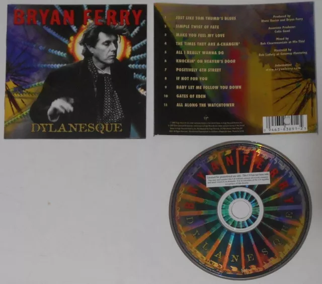 Bryan Ferry - Dylanesque - U.S. promo label cd