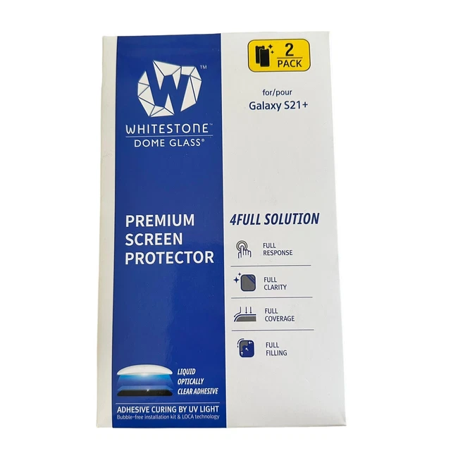 WHITESTONE DOME GLASS 2pk SAMSUNG GALAXY S21 ULTRA Premium Screen