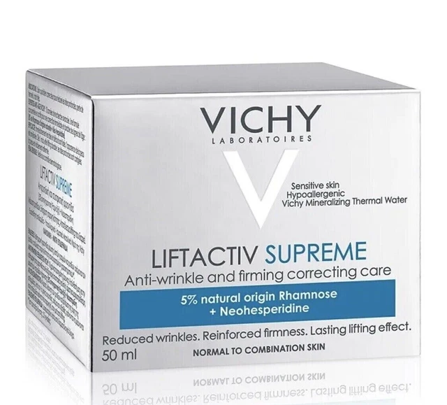 Vichy Liftactiv Supreme Normal to Combination DAY CREAM Anti-Wrinkle 50ml NEW