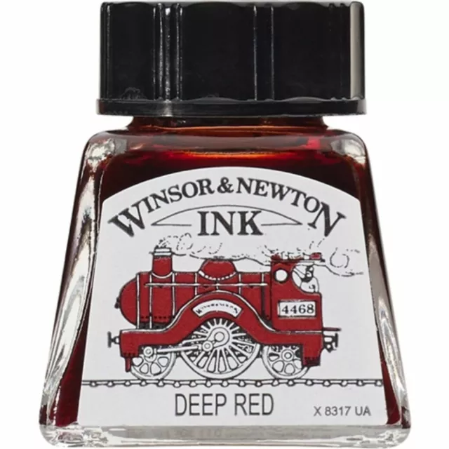 Winsor and Newton Drawing ink 14ml : Deep Red