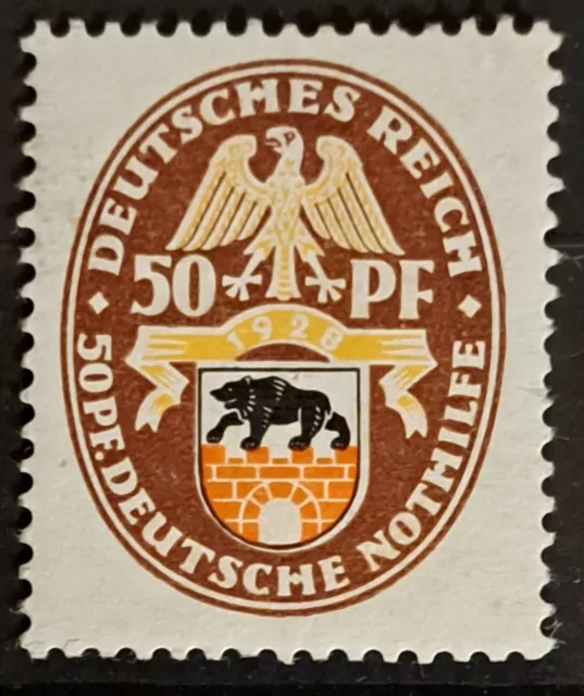 50+50 Pfennig 1928 "Anhalt" Nothilfeserie ; DR Michelnr. 429 postfrisch !
