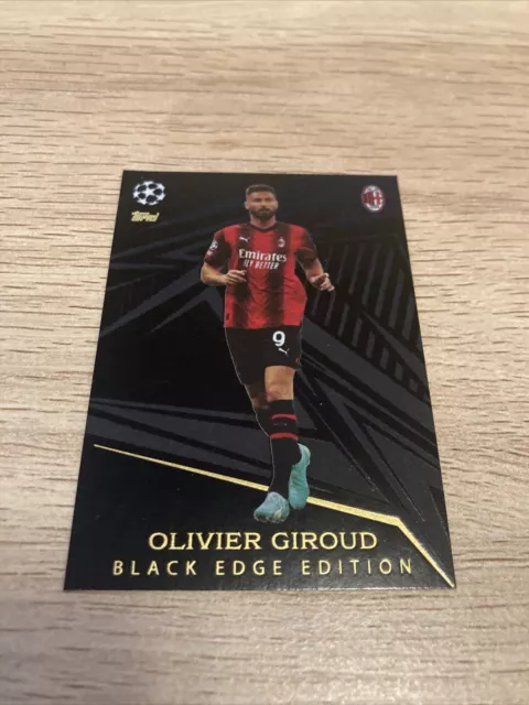 Olivier Giroud TOPPS Match Attax 23/24 Black Edge Edition Card # 499. New