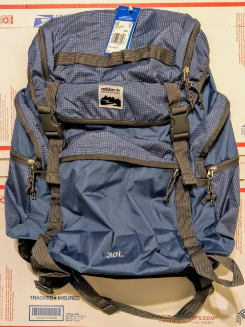 🔥RARE!🔥 $130 adidas Adventure Toploader 30L Backpack Unisex Blue 🔥NWT!🔥