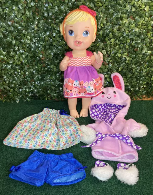 Baby Alive Collectible Doll Lot With Clothes Dresses & Accessories