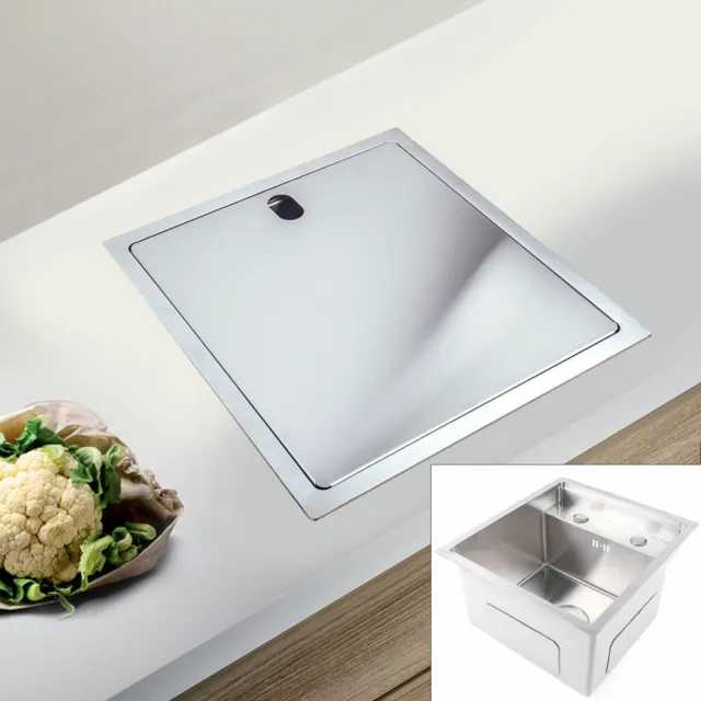 SALE Single Bowl Kitchen Bar Sink,Commercial Rectangular Kitchen Sink, Silver