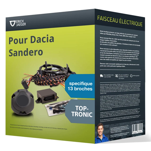 Kit Électrique 13 Broches WESTFALIA Pour Renault Scenic - Branchement Remorque Spécifique