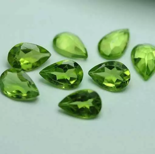 Peridot 9x6 Tropfen, Apfel Grünn!