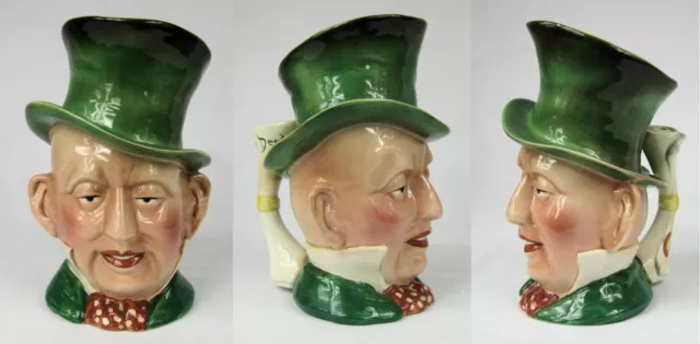 Three Toby Jugs - Charles Dickens Mr Micawber Beswick Pecksniff Burleigh Ware 2