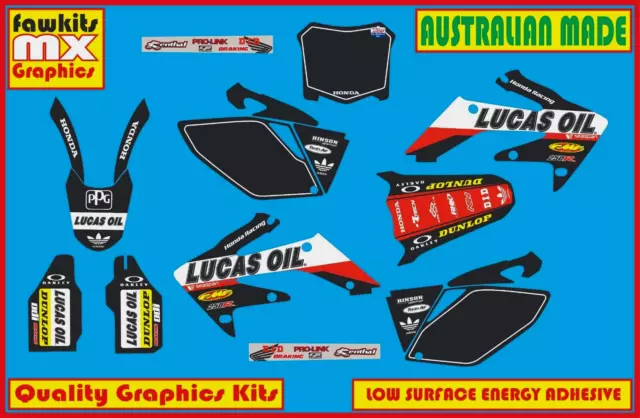 Honda Crf 250R Full Lucas Oil Mx Graphics Kit Decals Kit Sticker Kit 2006-2009