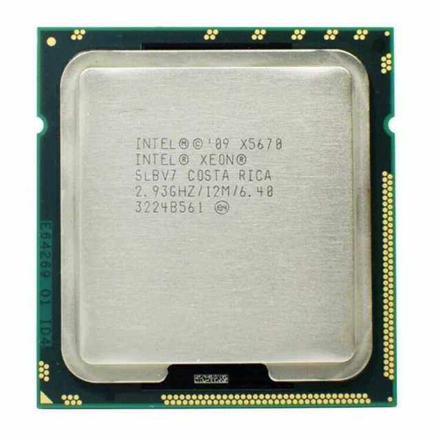 Matching pair Intel Xeon X5670 CPU 6 Core 2.93GHz 12M SLBV7 LGA 1366 Processors 2