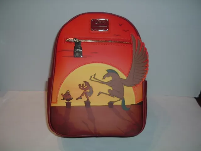 Loungefly Disney Hercules Sunset Mini Backpack~ With Tags~ Brand New~