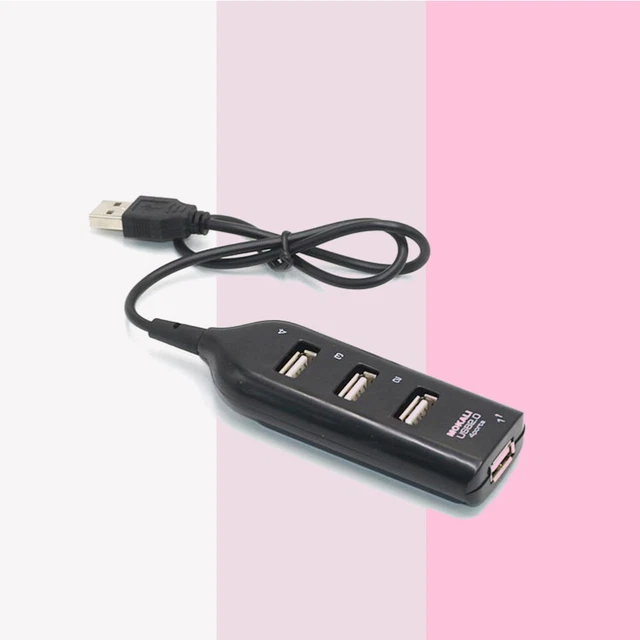 4 Slot USB 2.0 Mini HUB Splitter 4 Ports Desktop E... - Grandado