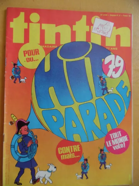 Tintin No 193-05/1979 -Cover Tintin -Rc Divers-Pub Benco Peyo-Playmobil -Voir