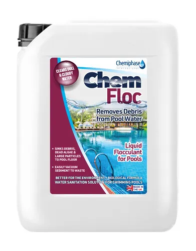 ChemFloc - Liquid Flocculant for Swimming Pools, Hot Tubs, Spa - 5 Litres