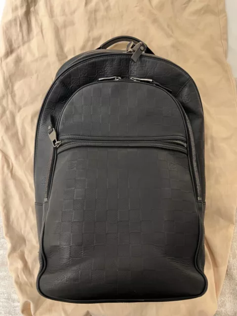 Louis Vuitton Michael Damier Backpack in Grey Coated Canvas Cloth