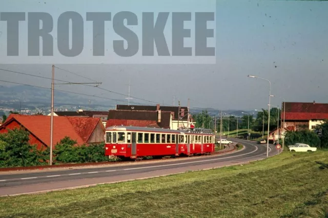 35mm Slide SWITZERLAND FB Forchbahn Electric Railcar 106 1971 Original Swiss