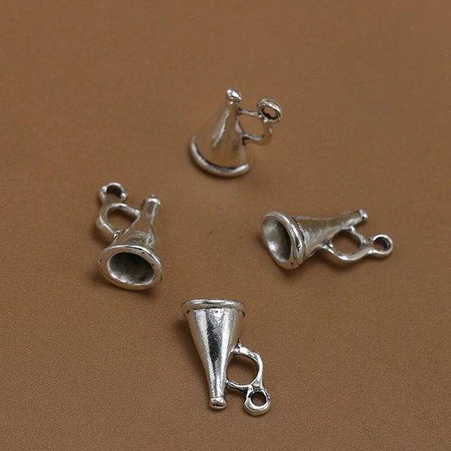 50 Stück Legierung Lautsprecher Anhänger DIY Charms Schmuckherstellung Zubehör f 4