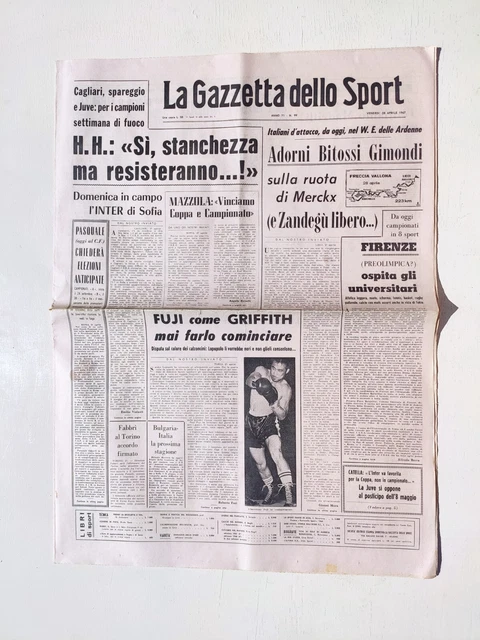 GAZZETTA DELLO SPORT 29 Octubre 1961 Fiorentina Bolonia Milán Juventus Sivori EUR 21,89 - ES GAZZETTA DELLO SPORT 29 Octubre 1961 Fiorentina Bolonia Milán Juventus Sivori EUR 21,89 - ES