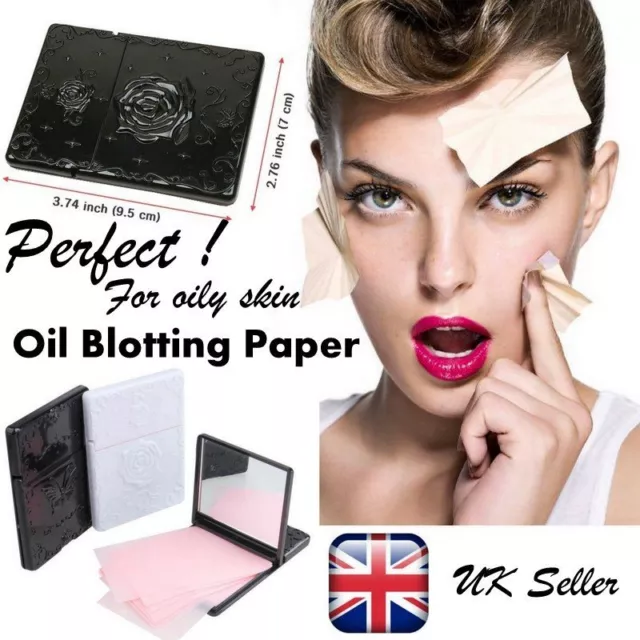 Facial Skin Oil Control Sheets Absorbing Tissue Face Blotting Paper Rose Wipes