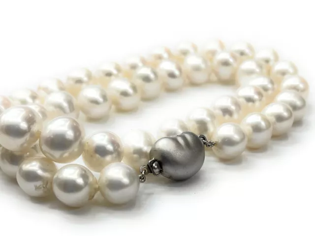 12mm Japanese Pearl Necklace With Sterling Silver Clasp