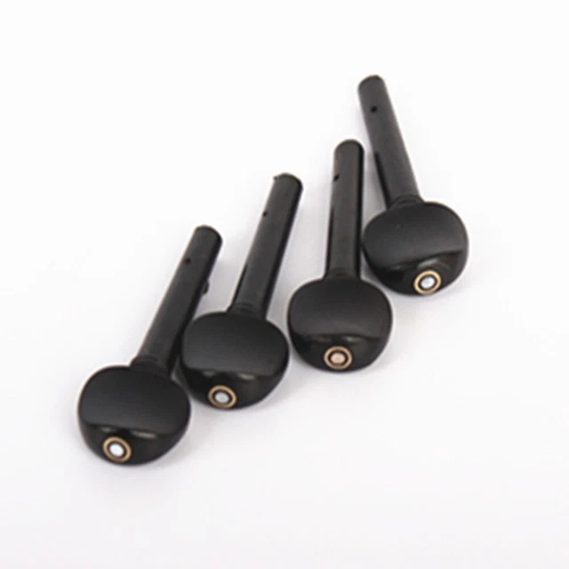 4 Chevilles De Violon En ébène - Pour Violon 4/4, Remplacement Tuning Pegs - Accessoire Lutherie