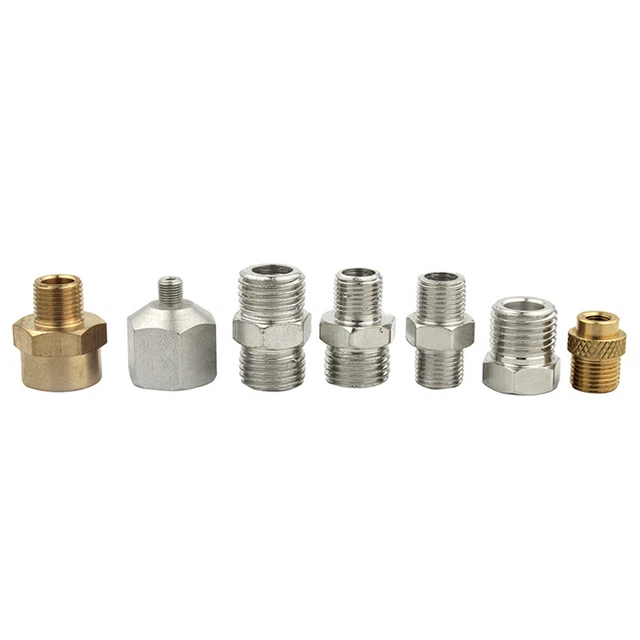 Kit adaptador de aerógrafo de metal conector de montaje de manguera herramientas eléctricas ligeras