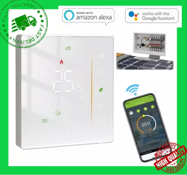 MOES Termostato Wifi Smart Regolatore Di Temperatura Compatibile Alexa & Google