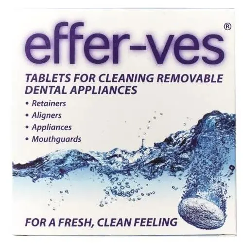 TOC Effer-ves Cleaning Tablets - 32 Tabs x 2 Pack (Total 64 Tabs)