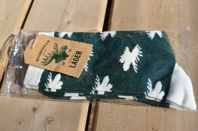 Moosehead Lager Beer Socks New