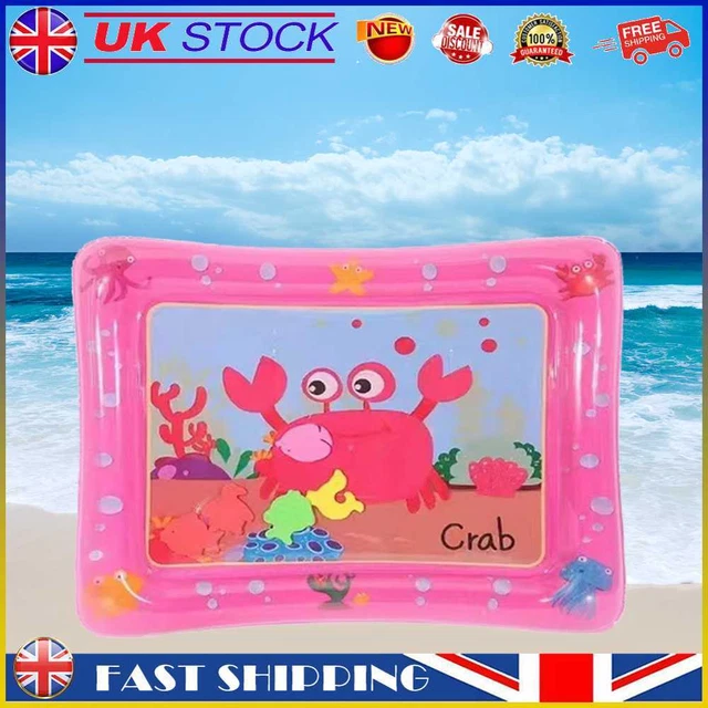 Animal Water Mat PVC Baby Water Play Mat Double Edge for Activity (Crab) #gib