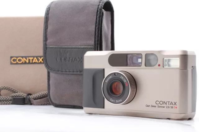 Titan [N MINT in Box] CONTAX T2 Silver 35mm Point & Shoot Film Camera From JAPAN