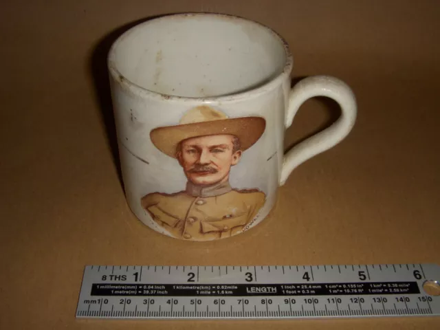 Baden Powell Boy Scouts Founder - Boer War Mug - Circa 1900 2