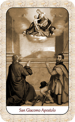 SANTINO HOLY CARD SAN GIACOMO IL MAGGIORE APOSTOLO n 1 