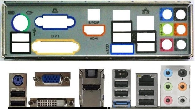 ATX BLENDE I/O shield MSI DKA790X Platinum #843 io OVP NEU bracket new ...