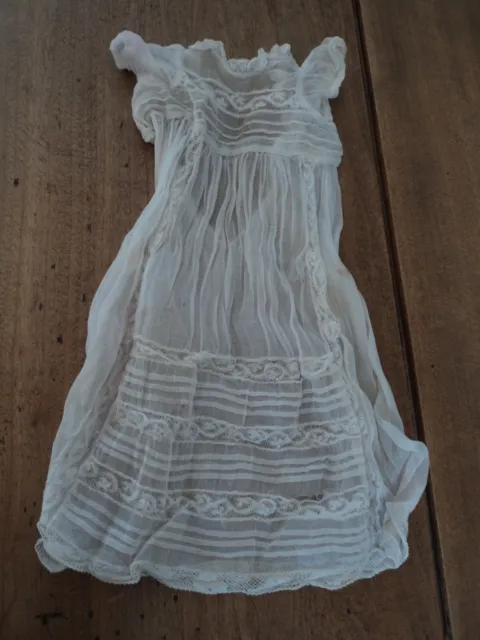 Très ancienne robe de poupée ancienne de type Jumeau SFBJ A.Marseille 45/50 cm