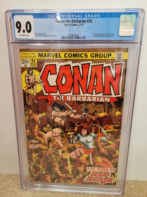 CONAN the BARBARIAN #24 (CGC 9.0) 1973 1st full appearance of RED SONJA! BRONZE