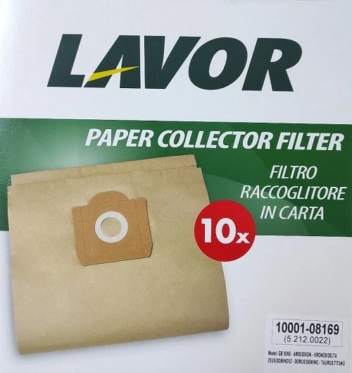 5 FILTRI SACCHI RACCOGLI POLVERE PER ASPIRATORI LAVOR RICAMBIO Originale Venti 8013298010547 - Foto 9