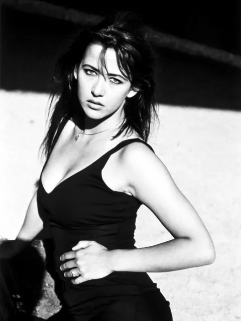 V5977 Sophie Marceau Actress Retro Vintage BW POSTER PRINT PLAKAT