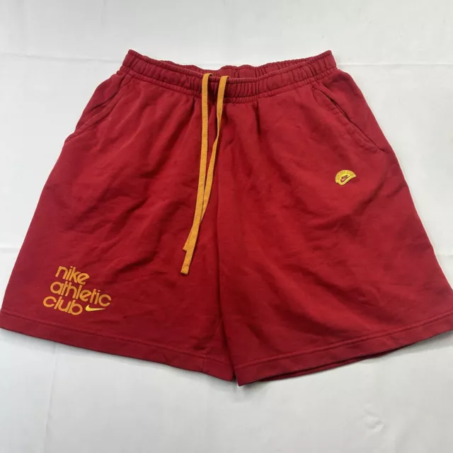 Nike Athletic Club French Terry Sweat Shorts Men’s XL RED DR9847