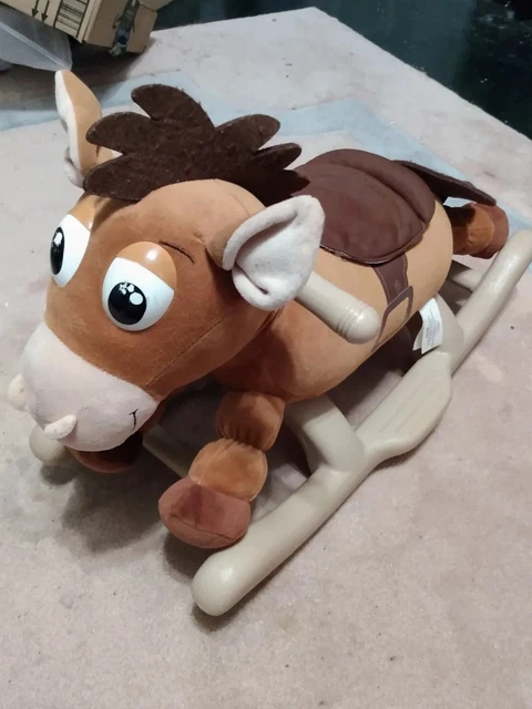 DISNEY PIXAR ROCKING Horse Toy Story Ride-On Bullseye Plush No Audio £