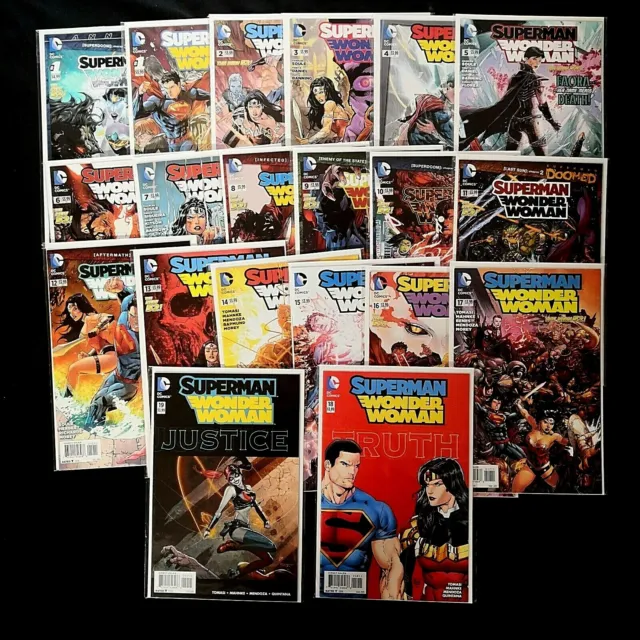 20 x DC Comics New 52 Superman Wonder Woman #1 - #19 + Annual - VF+ / NM