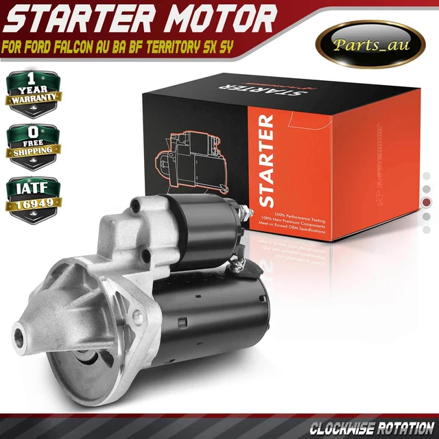 STARTER MOTOR FOR Ford Falcon AU BA BF EA EB Territory SX SY Fairlane