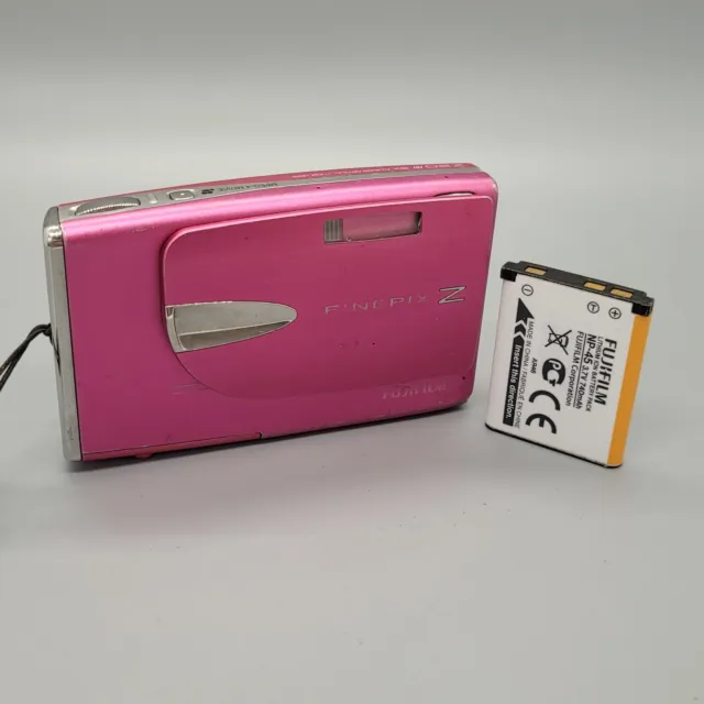 Fujifilm FinePix Z20fd 10.0MP Compact Digital Camera Pink Tested
